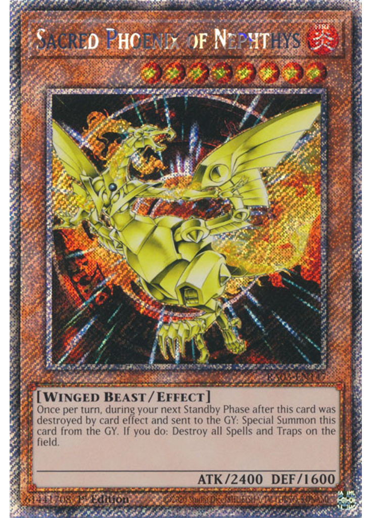 Sacred Phoenix of Nephthys (Platinum Secret Rare 1st Edition)