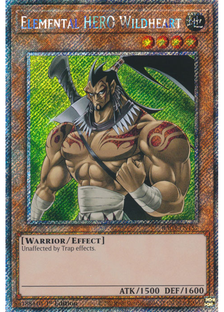Elemental HERO Wildheart (Platinum Secret Rare 1st Edition)