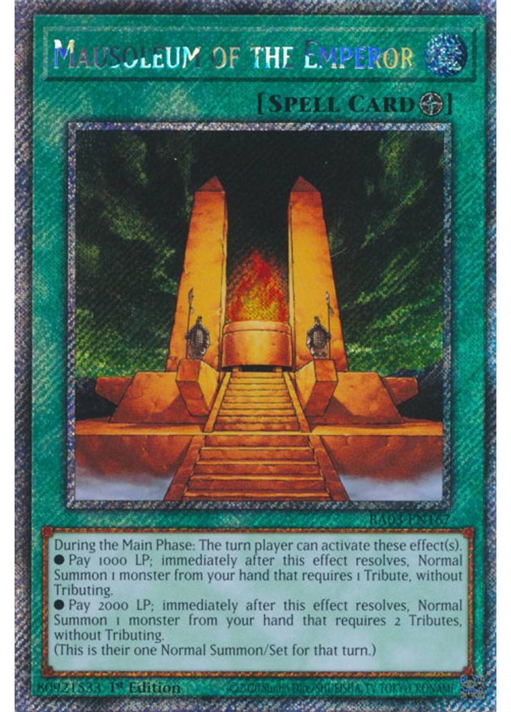 Mausoleum of the Emperor (Platinum Secret Rare 1st Edition)