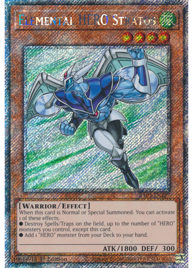 Elemental HERO Stratos (Platinum Secret Rare 1st Edition)