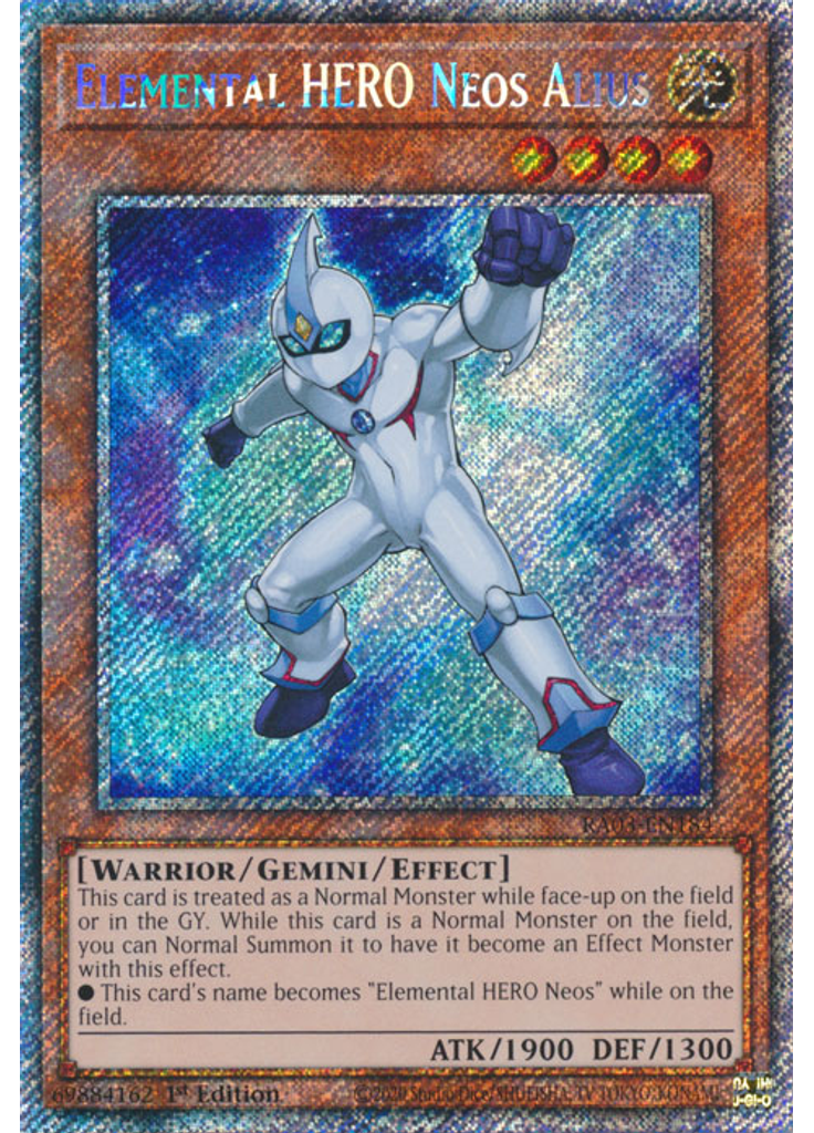Elemental HERO Neos Alius (Platinum Secret Rare 1st Edition)