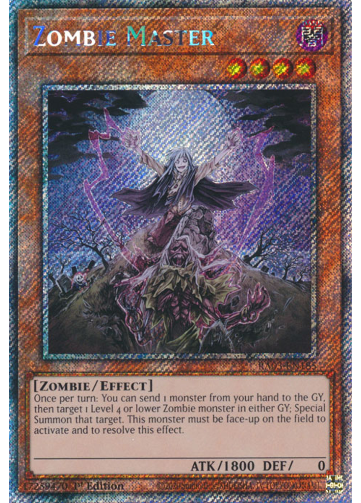 Zombie Master (Platinum Secret Rare 1st Edition)