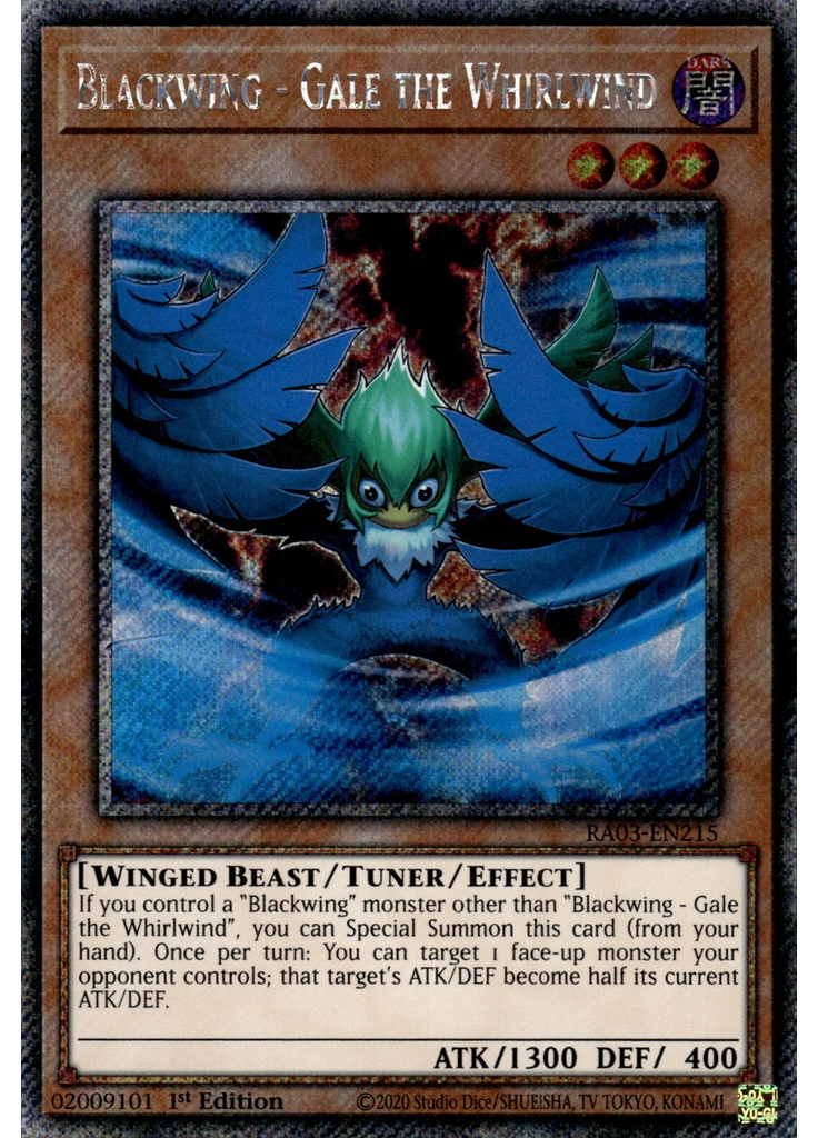 Blackwing - Gale the Whirlwind (Platinum Secret Rare 1st Edition)