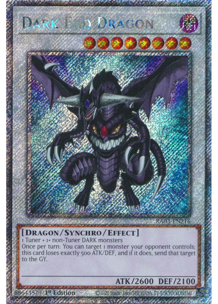 Dark End Dragon (Platinum Secret Rare 1st Edition)
