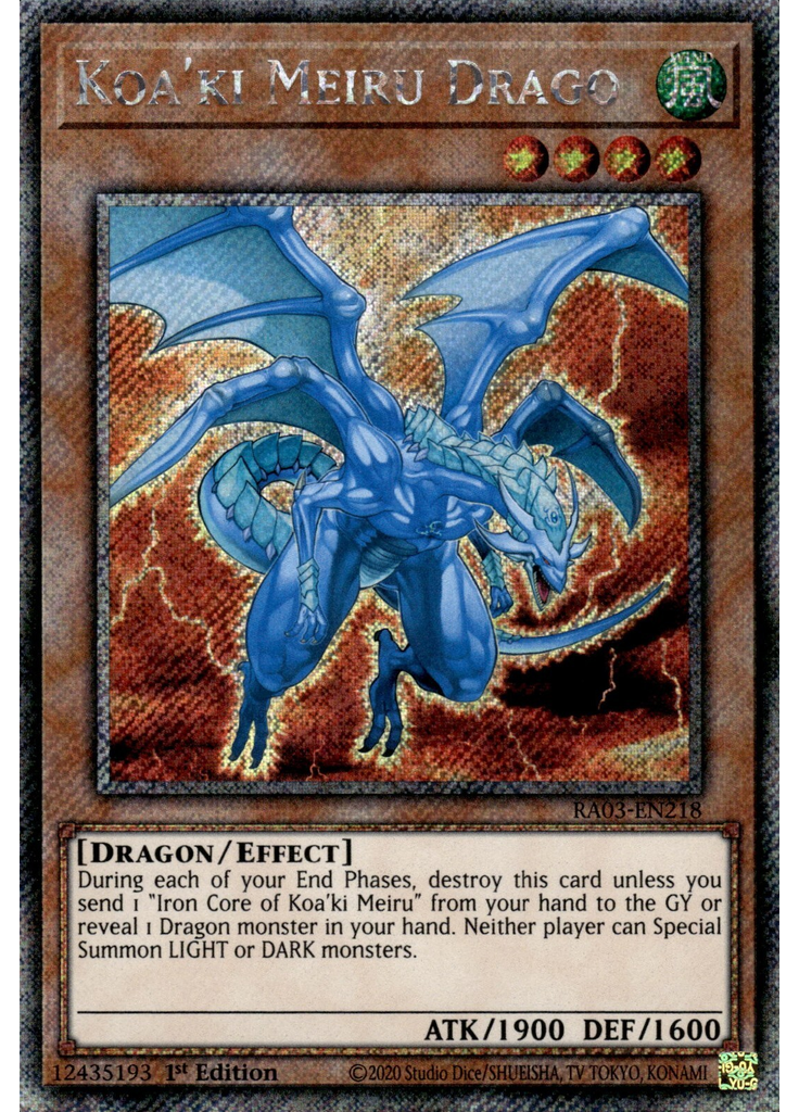 Koa'ki Meiru Drago (Platinum Secret Rare 1st Edition)