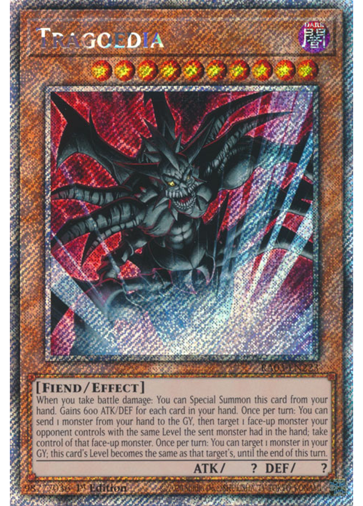 Tragoedia (Platinum Secret Rare 1st Edition)