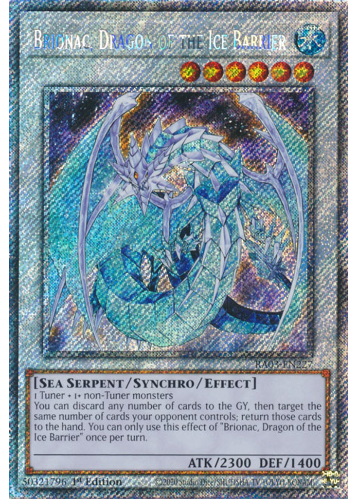 Brionac, Dragon of the Ice Barrier (Platinum Secret Rare 1st Edition)