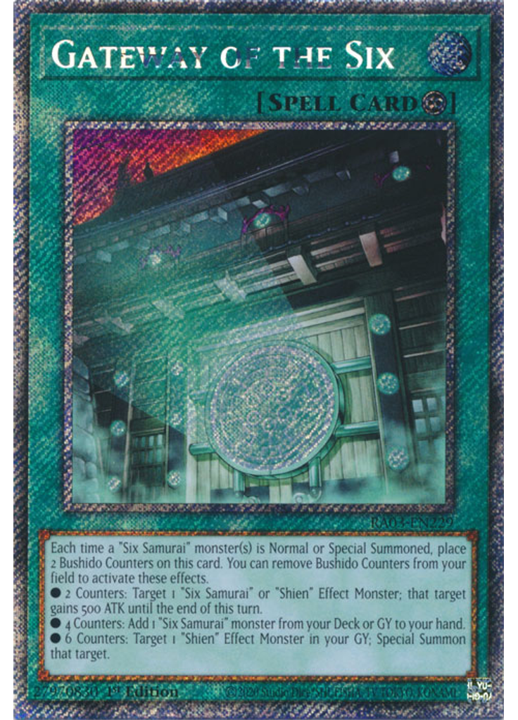 Gateway of the Six (Platinum Secret Rare 1st Edition)