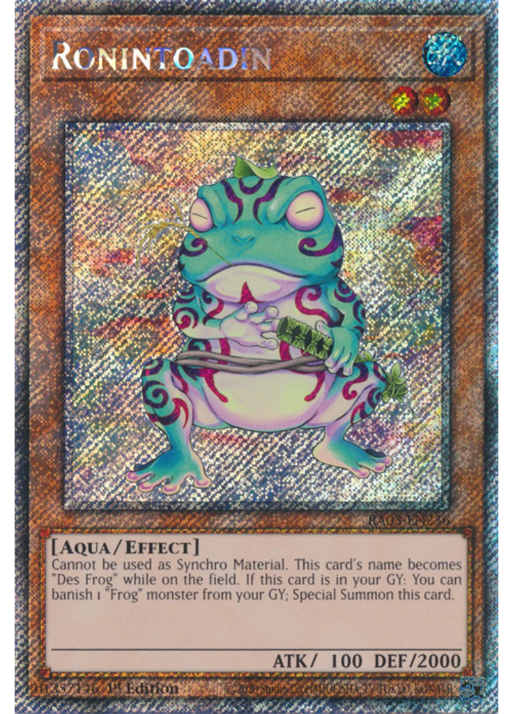 Ronintoadin (Platinum Secret Rare 1st Edition)