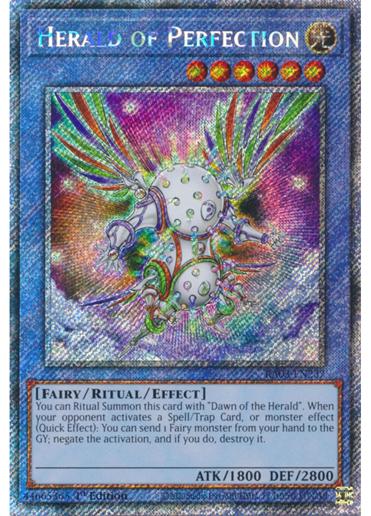 Herald of Perfection (Platinum Secret Rare 1st Edition)