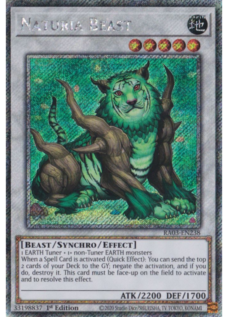 Naturia Beast (Platinum Secret Rare 1st Edition)