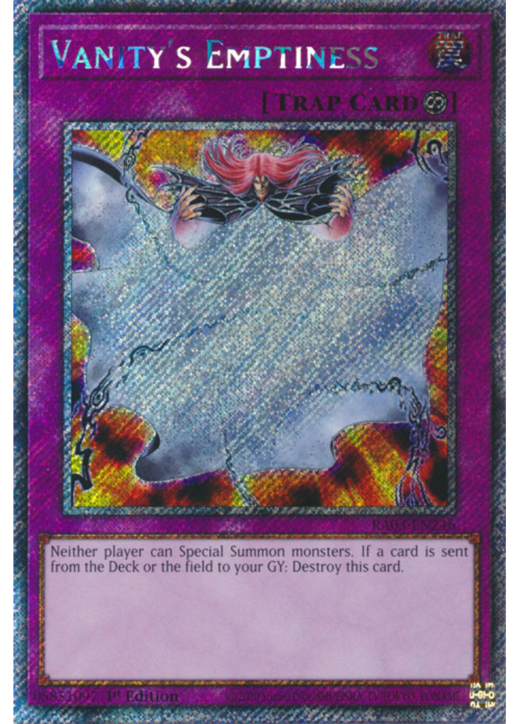 Vanity's Emptiness (Platinum Secret Rare 1st Edition)