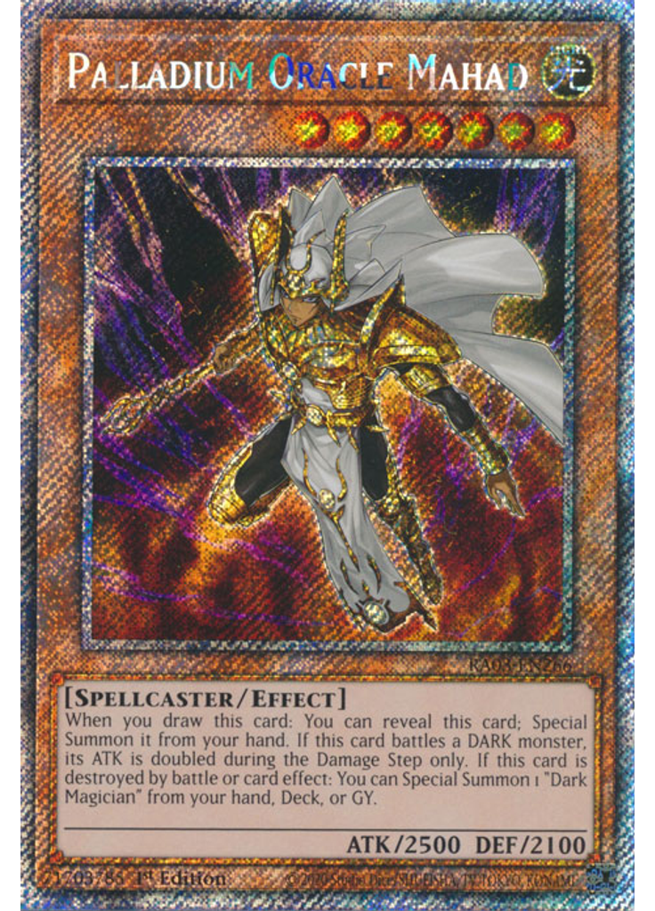 Palladium Oracle Mahad (Platinum Secret Rare 1st Edition)