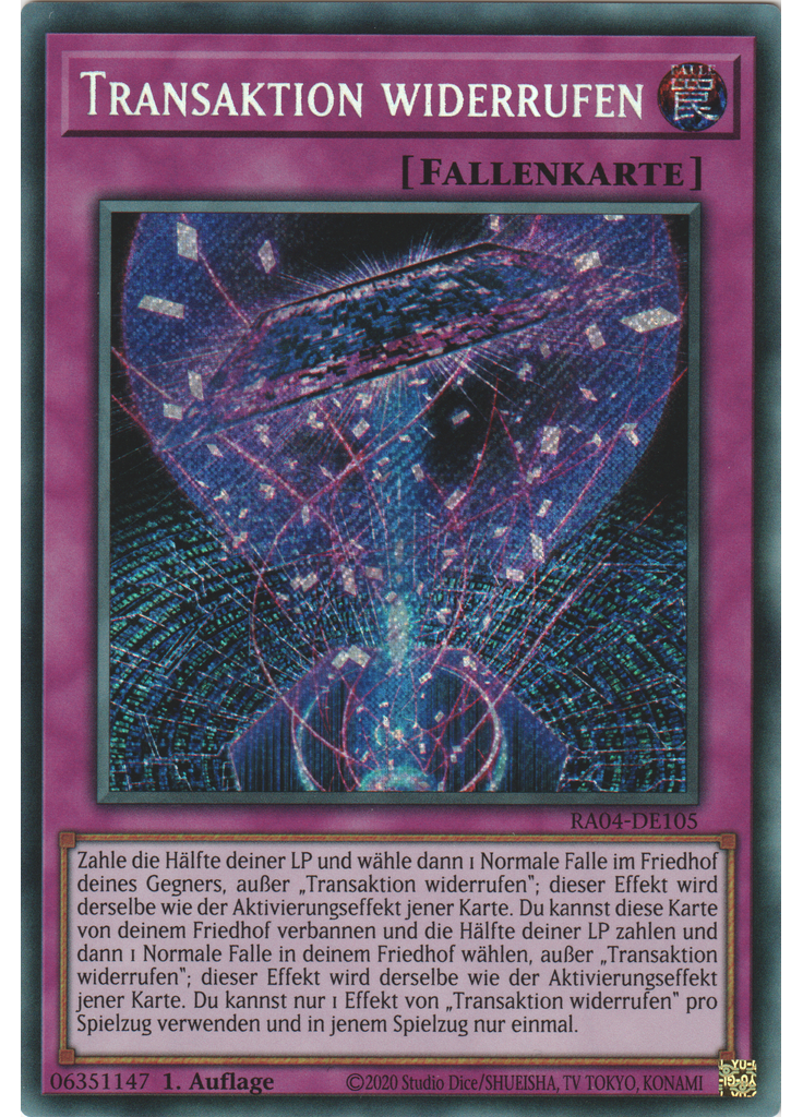 Transaktion widerrufen (Secret Rare 1st Edition)