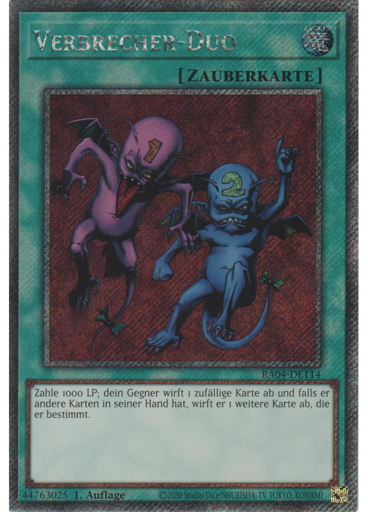 Verbrecher-Duo (Platinum Secret Rare 1st Edition)