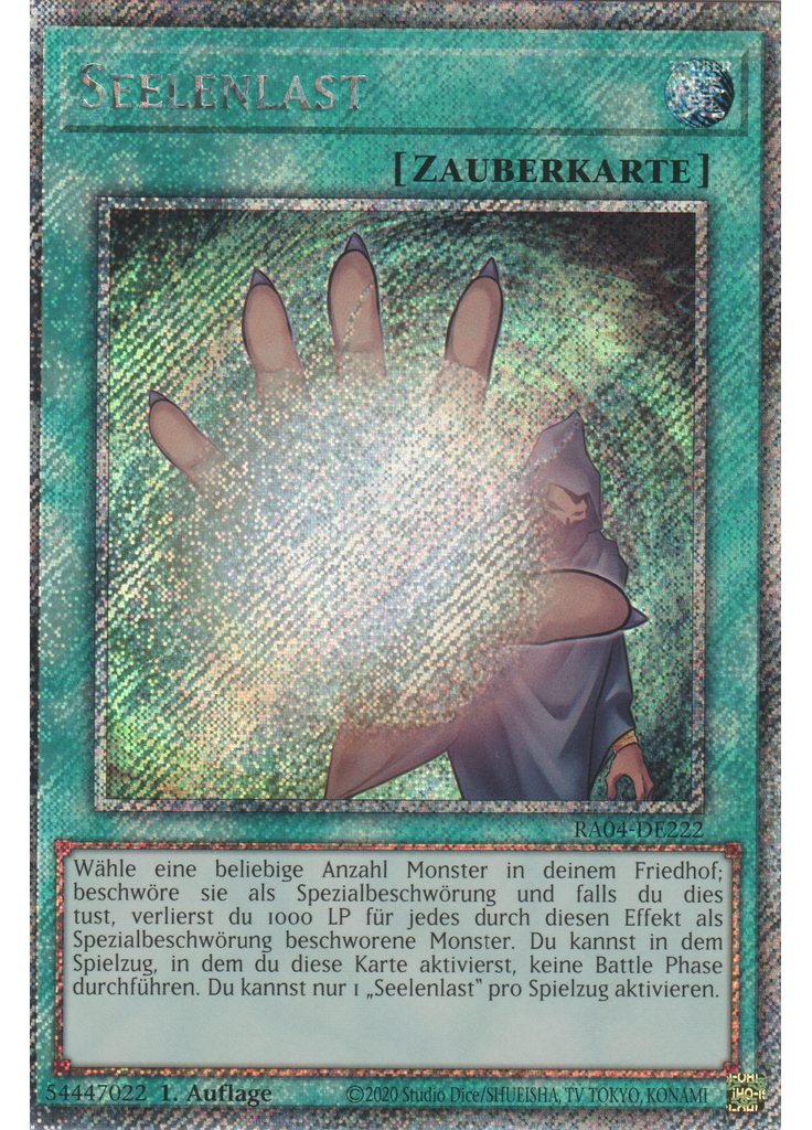 Seelenlast (Platinum Secret Rare 1st Edition)