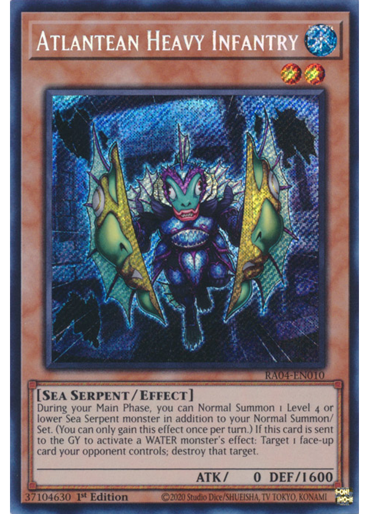 Atlantean Heavy Infantry (Secret Rare 1st Edition)