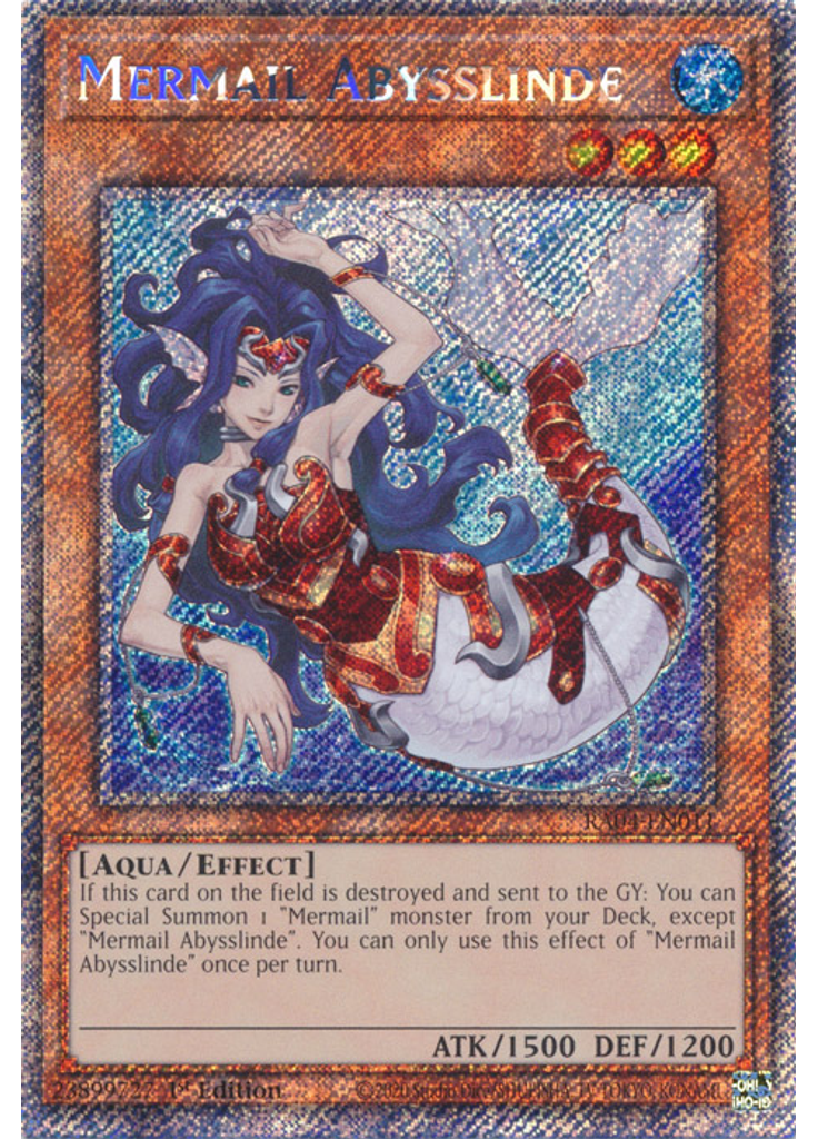 Mermail Abysslinde (Platinum Secret Rare 1st Edition)