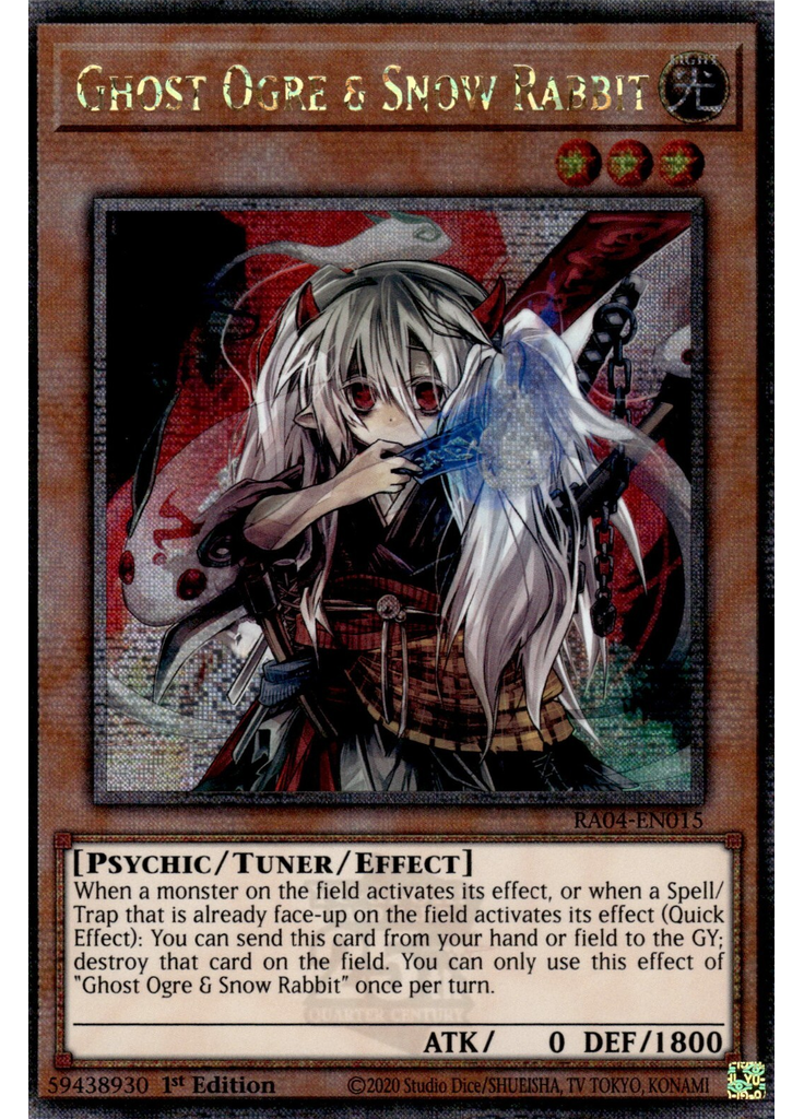 Ghost Ogre & Snow Rabbit (Quarter Century Secret Rare 1st Edition)