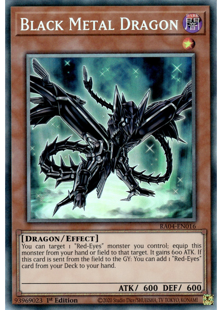 Black Metal Dragon (Collectors Rare 1st Edition)