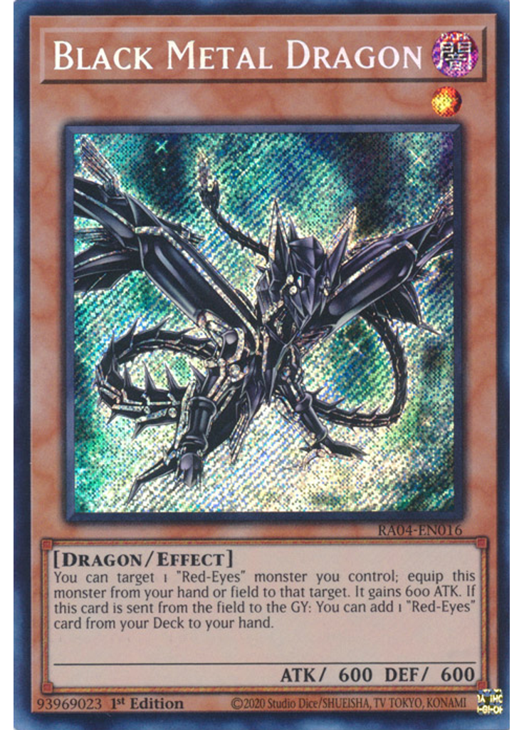Black Metal Dragon (Secret Rare 1st Edition)