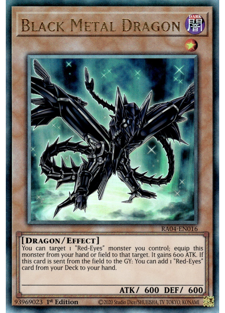 Black Metal Dragon (Ultimate Rare 1st Edition)
