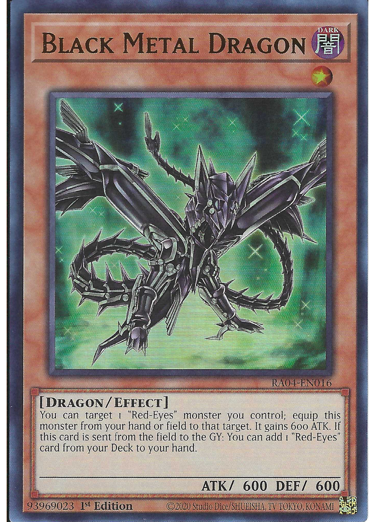 Black Metal Dragon (Ultra Rare 1st Edition)