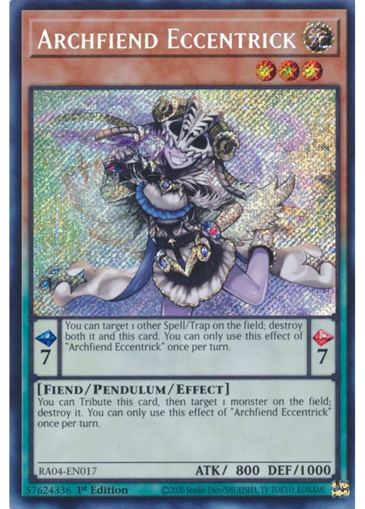 Archfiend Eccentrick (Secret Rare 1st Edition)