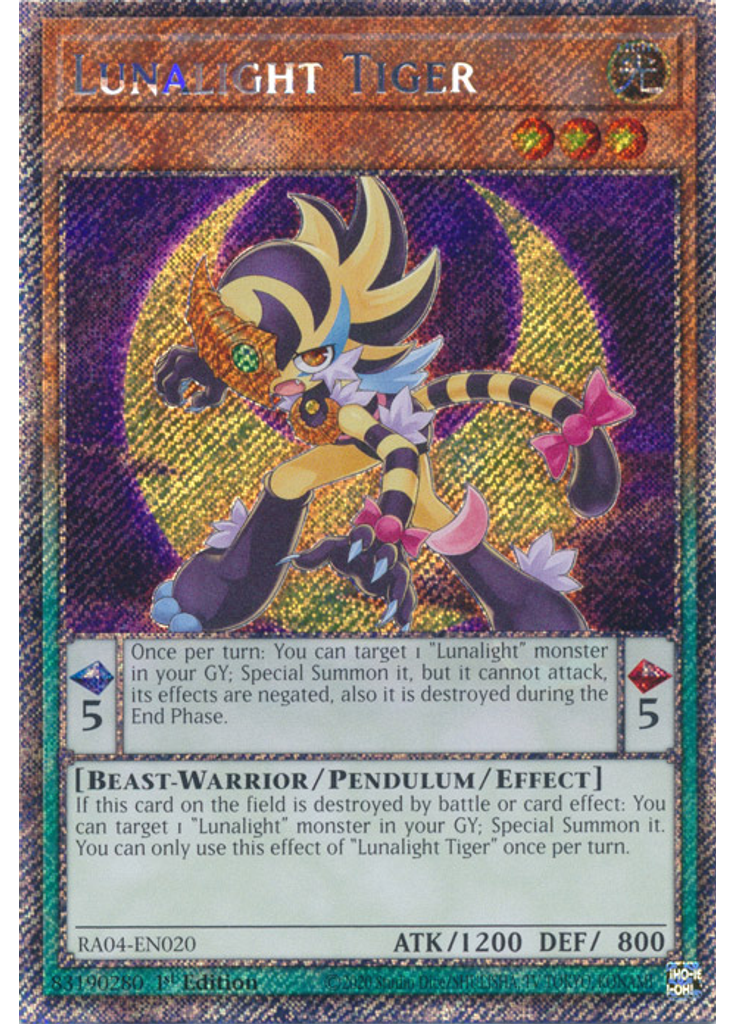 Lunalight Tiger (Platinum Secret Rare 1st Edition)