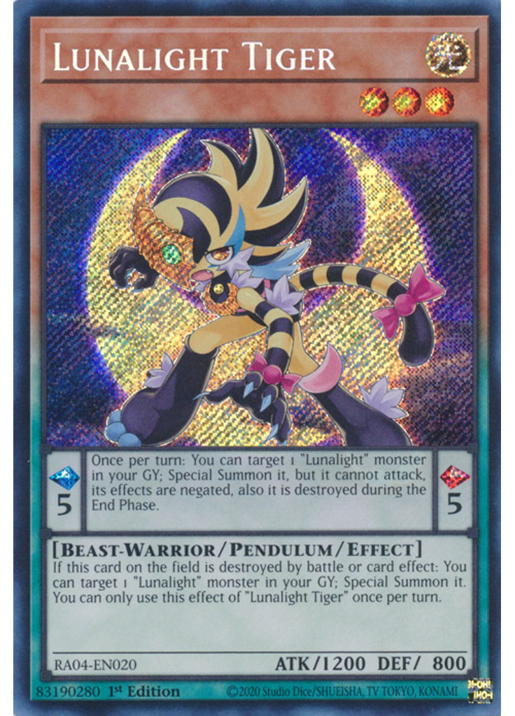 Lunalight Tiger (Secret Rare 1st Edition)