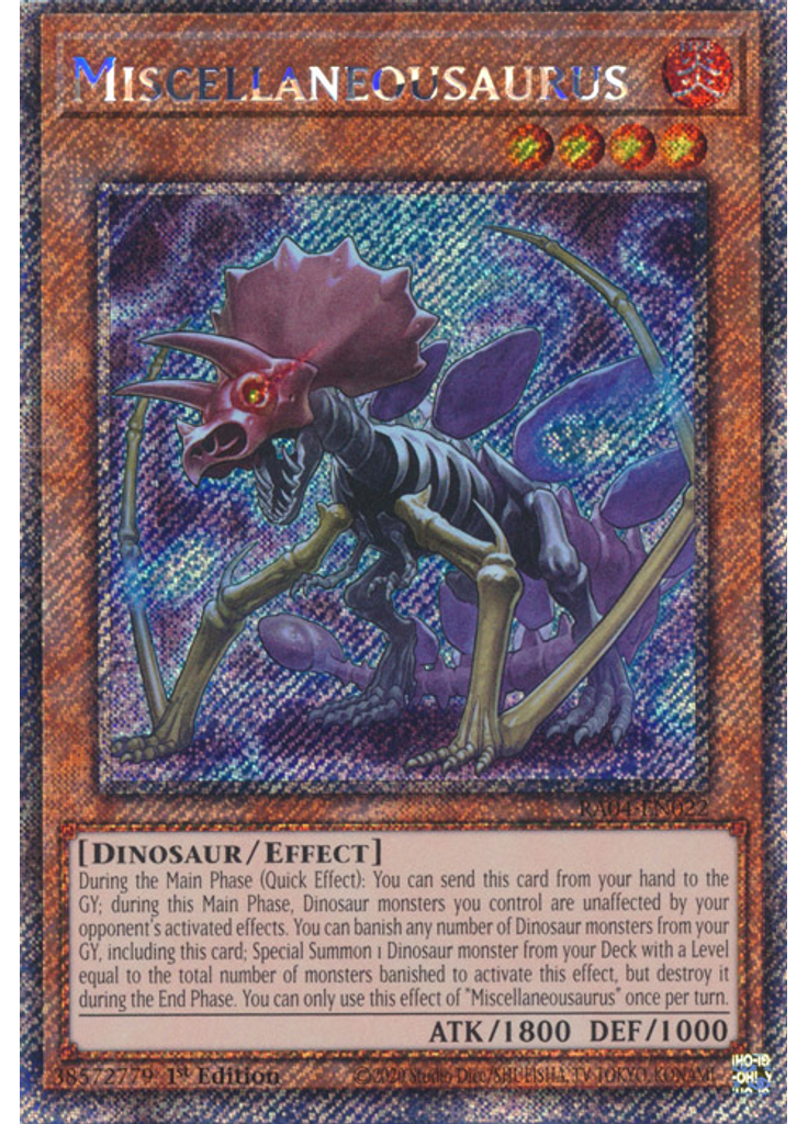 Miscellaneousaurus (Platinum Secret Rare 1st Edition)
