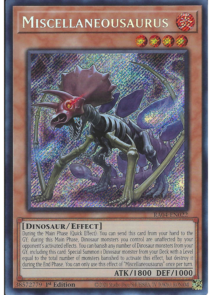 Miscellaneousaurus (Secret Rare 1st Edition)