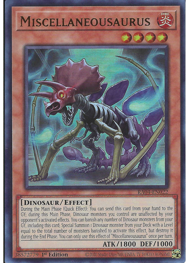 Miscellaneousaurus (Ultra Rare 1st Edition)