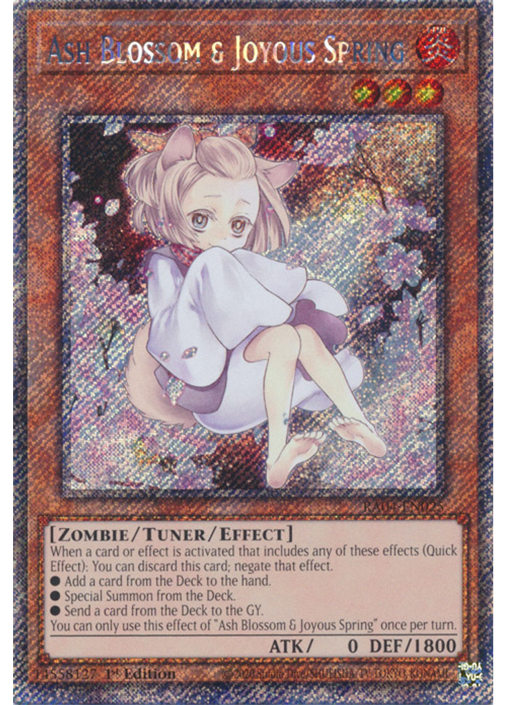 Ash Blossom & Joyous Spring (Platinum Secret Rare 1st Edition)