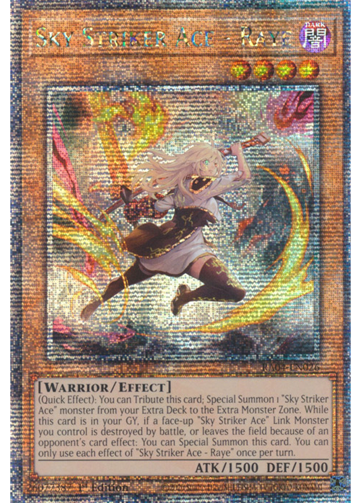 Sky Striker Ace - Raye (Quarter Century Secret Rare 1st Edition Alternate Art)