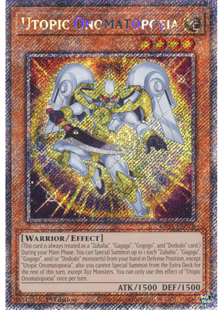 Utopic Onomatopoeia (Platinum Secret Rare 1st Edition)