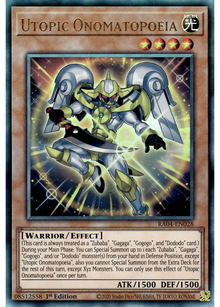 Utopic Onomatopoeia (Ultimate Rare 1st Edition)