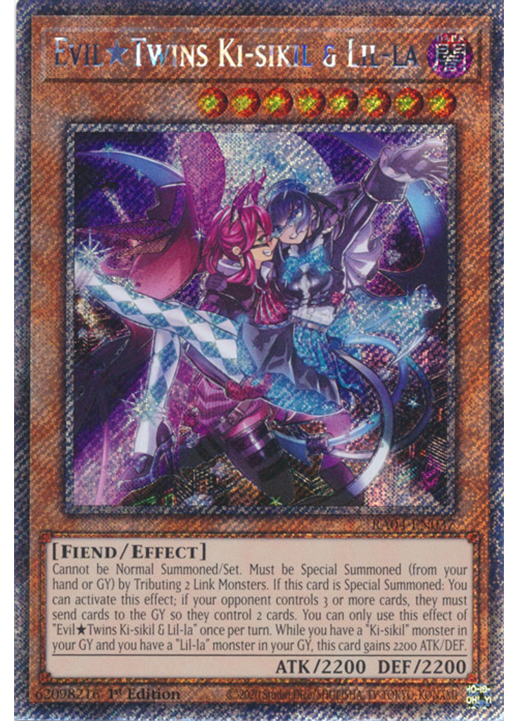 Evil★Twins Ki-sikil & Lil-la (Platinum Secret Rare 1st Edition)