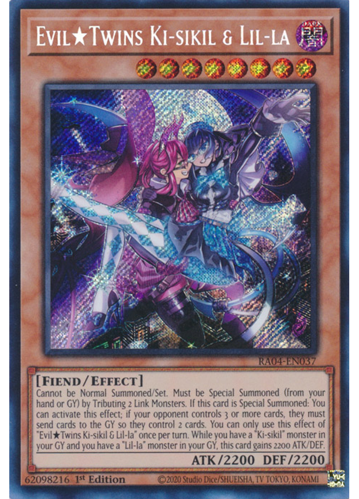 Evil★Twins Ki-sikil & Lil-la (Secret Rare 1st Edition)