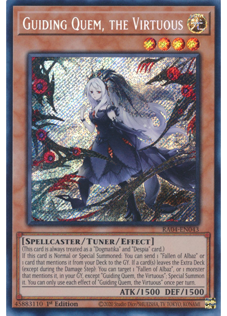 Guiding Quem, the Virtuous (Secret Rare 1st Edition)