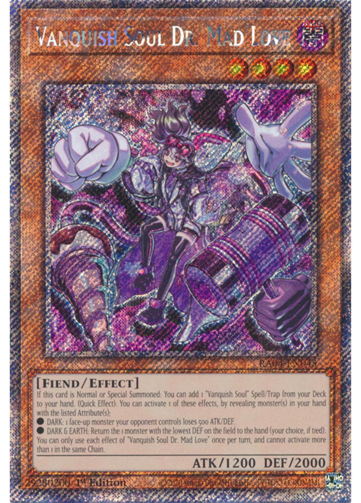 Vanquish Soul Dr. Mad Love (Platinum Secret Rare 1st Edition)