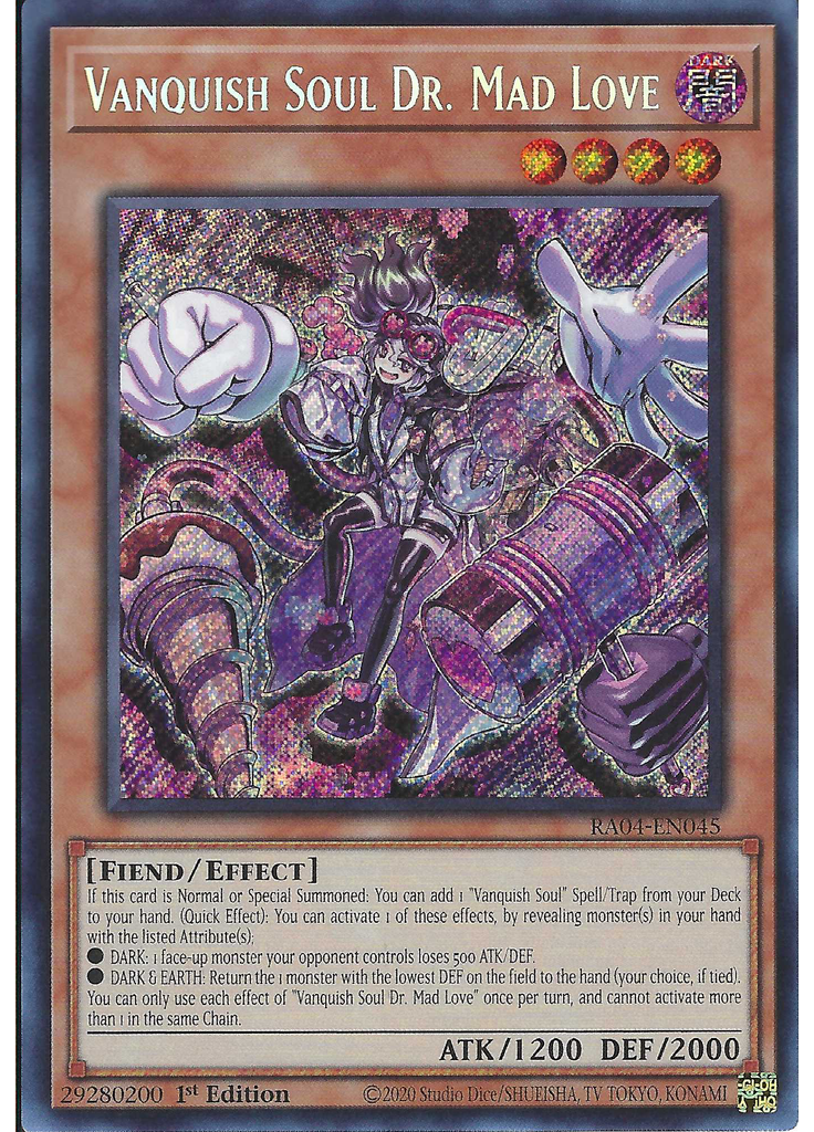 Vanquish Soul Dr. Mad Love (Secret Rare 1st Edition)