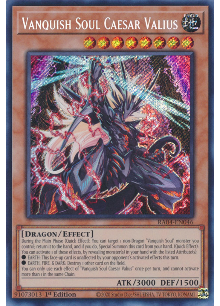 Vanquish Soul Caesar Valius (Secret Rare 1st Edition)