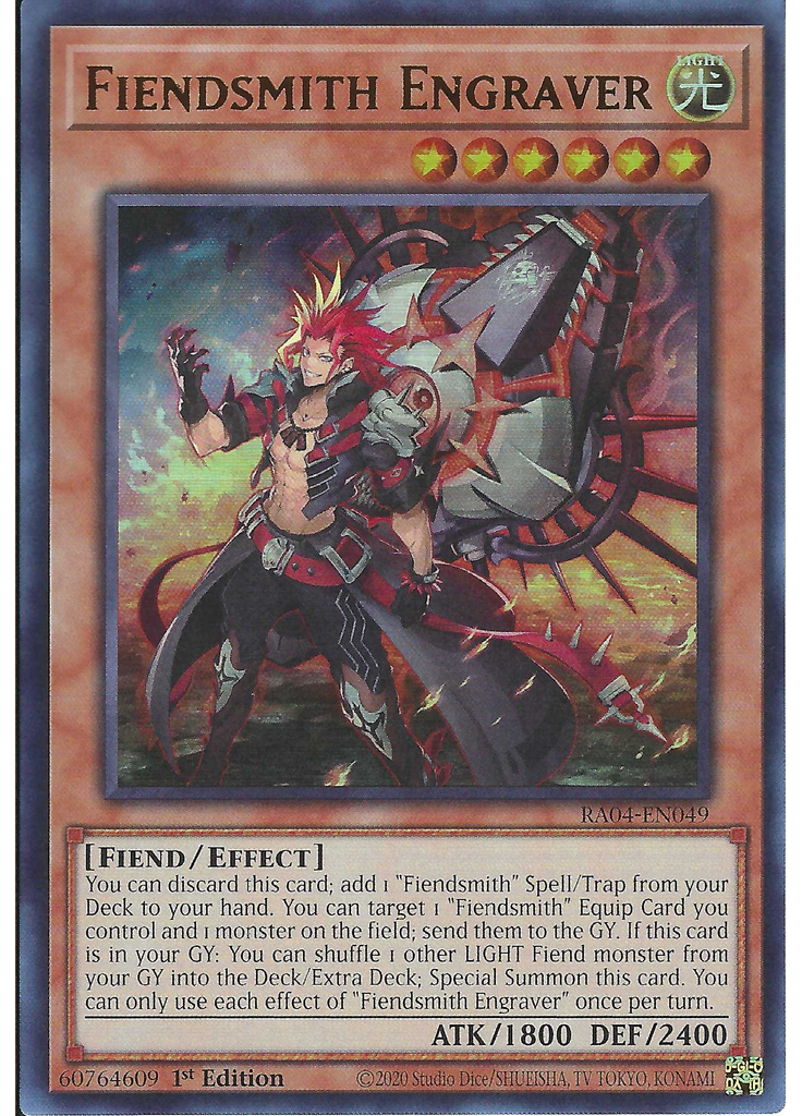 Fiendsmith Engraver (Ultra Rare 1st Edition)