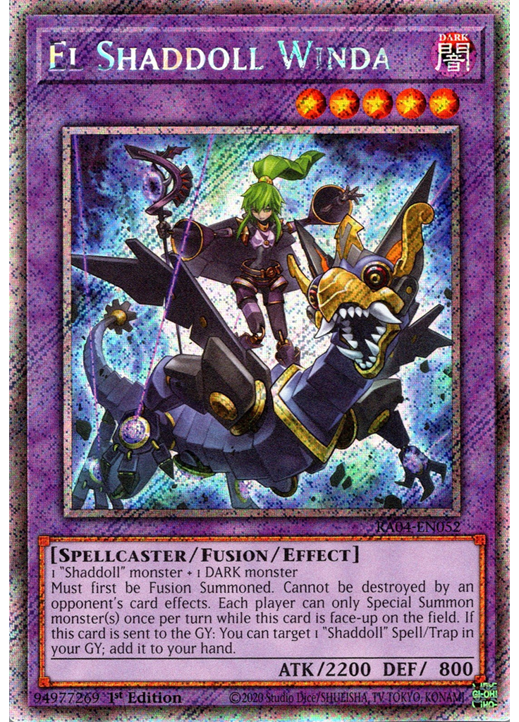 El Shaddoll Winda (Platinum Secret Rare 1st Edition)