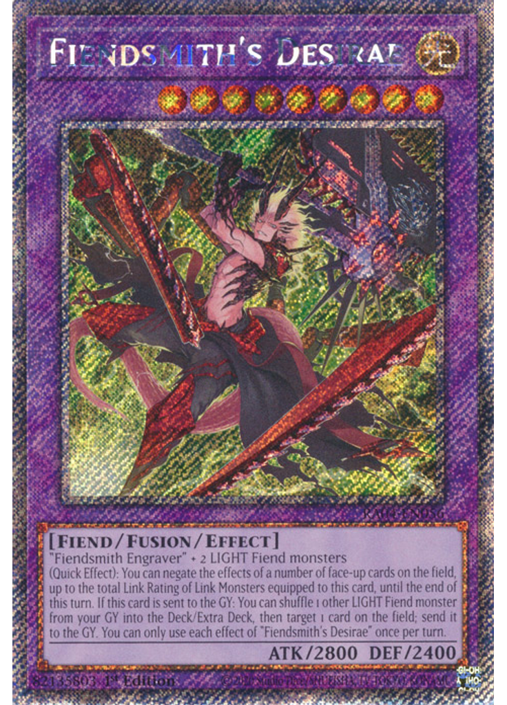 Fiendsmith's Desirae (Platinum Secret Rare 1st Edition)