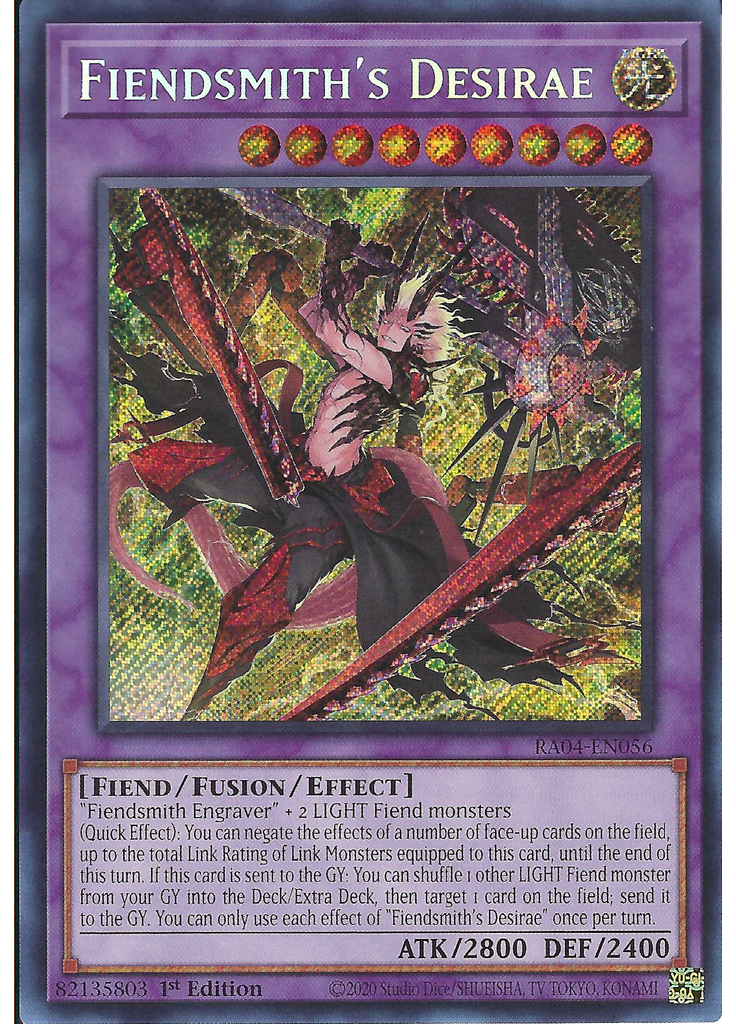 Fiendsmith's Desirae (Secret Rare 1st Edition)