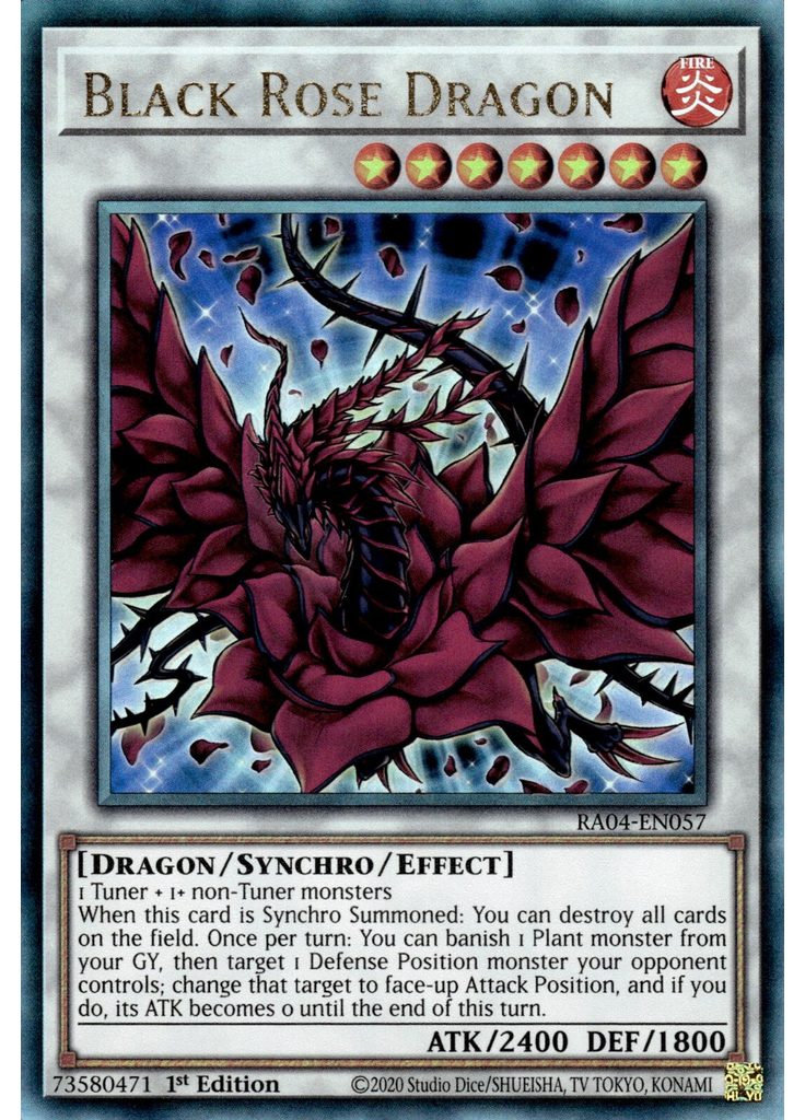 Black Rose Dragon (Ultimate Rare 1st Edition)