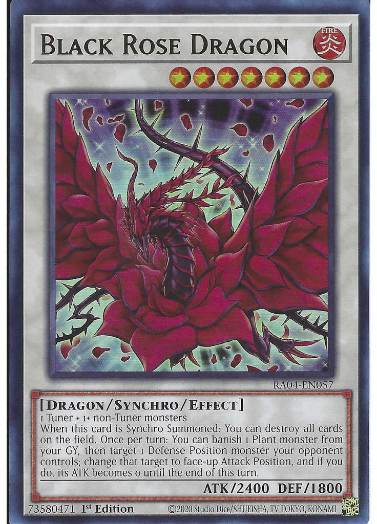 Black Rose Dragon (Ultra Rare 1st Edition)