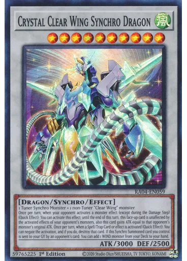 Crystal Clear Wing Synchro Dragon
